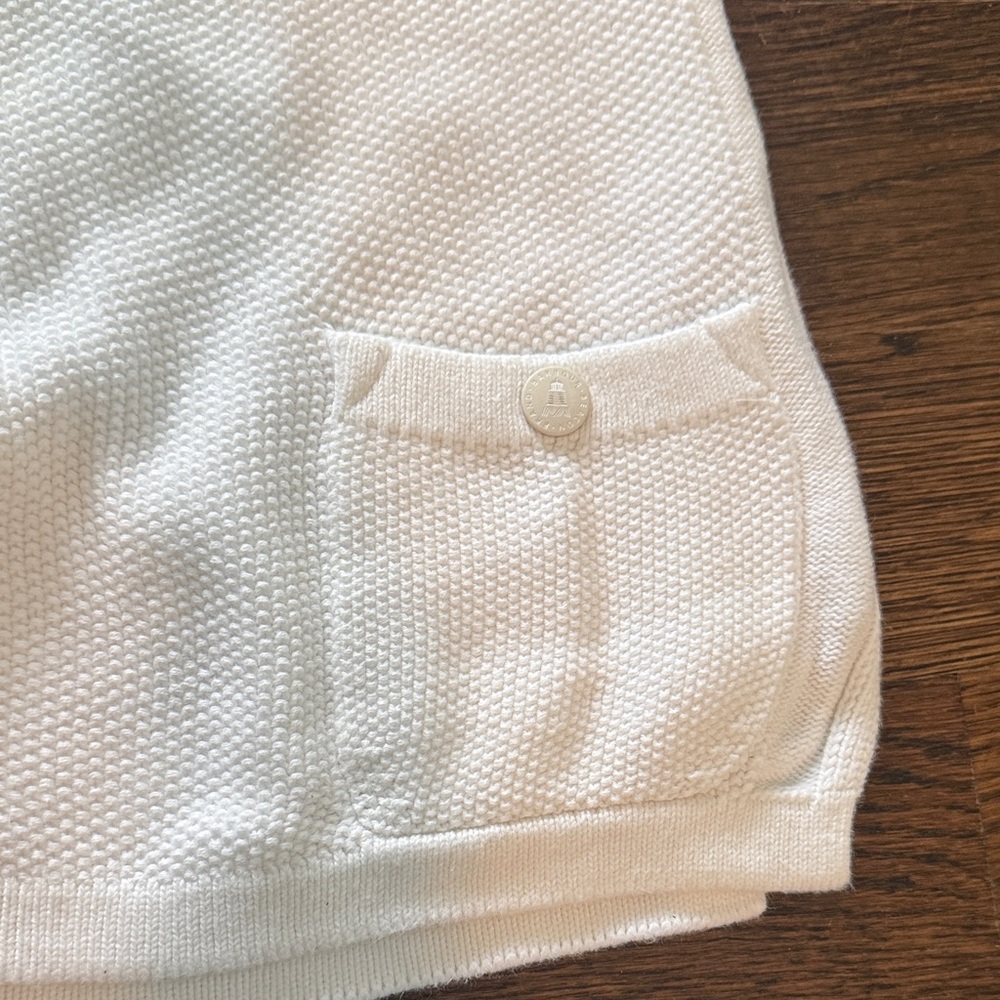 Barbour White Crew Neck Sweater - Picture 5 of 5